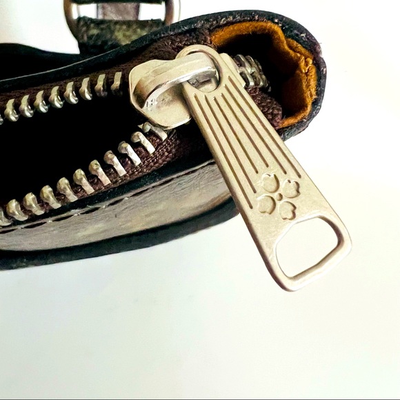 Patricia Nash Crossbody Bag Tooled Turquoise Stipes Sling Crossbody Bag - Picture 13 of 16